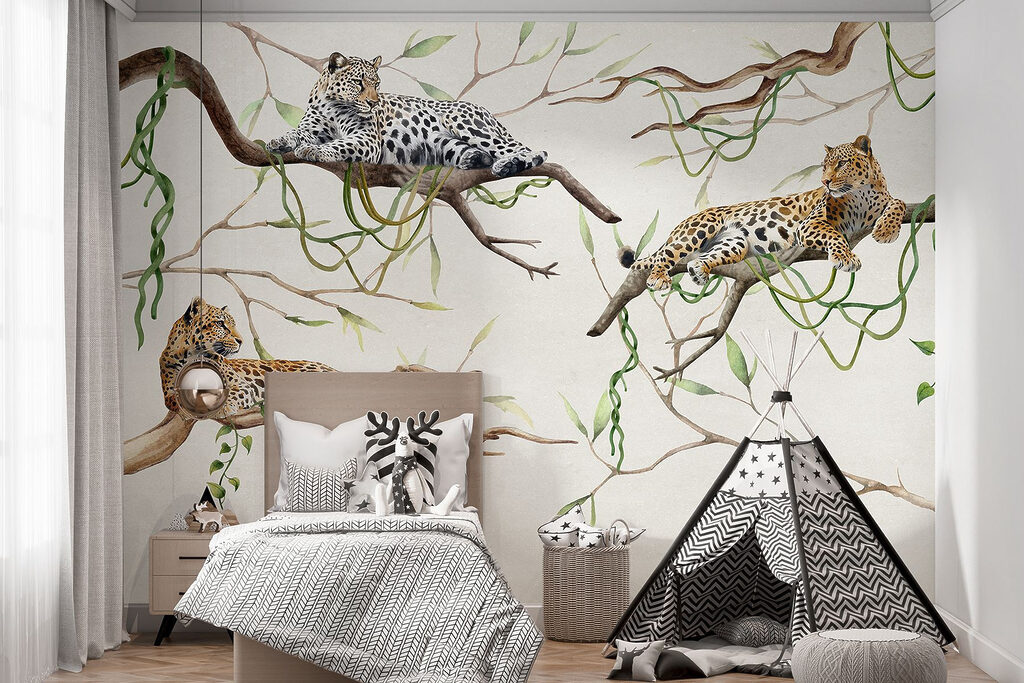 Leopards among vines — interior 5