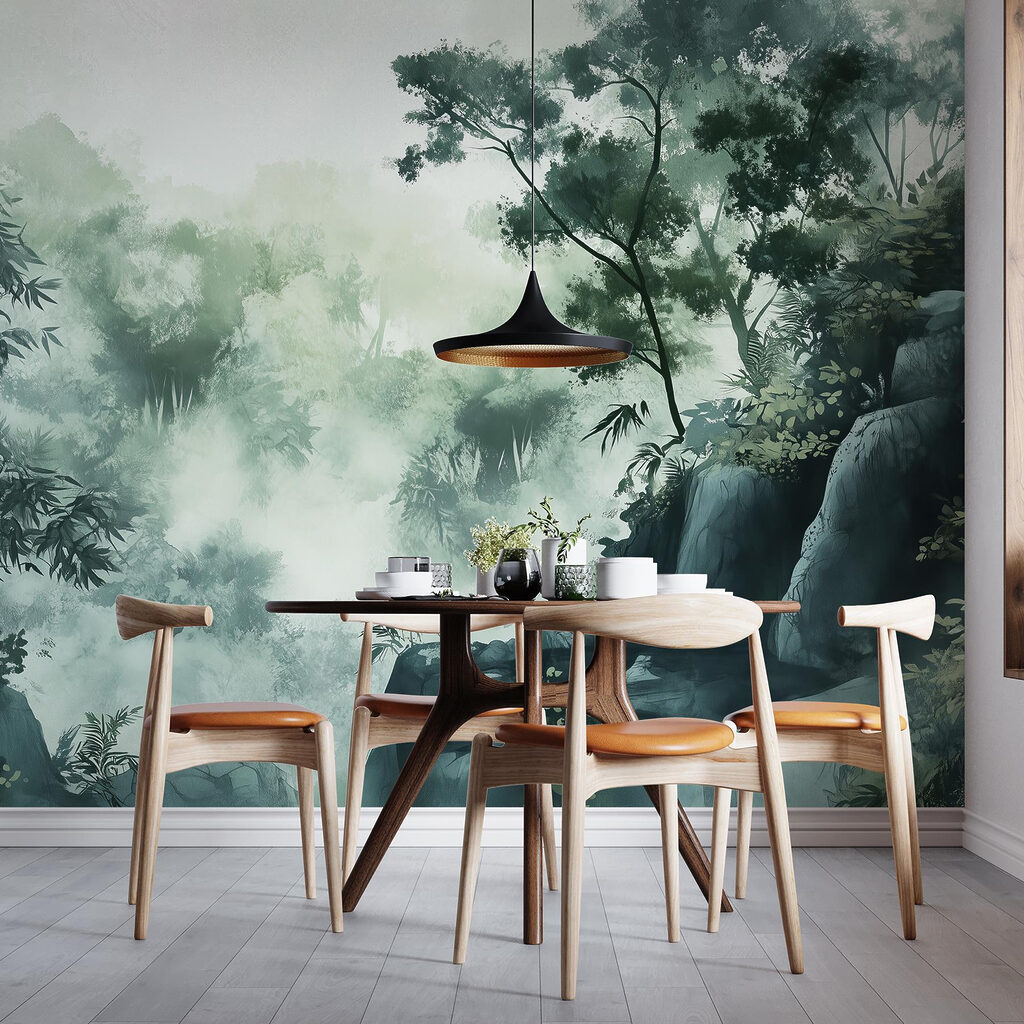 Misty forest and rocks — interior 5