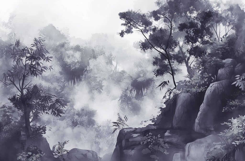 Rocky Woodland Mist — full design