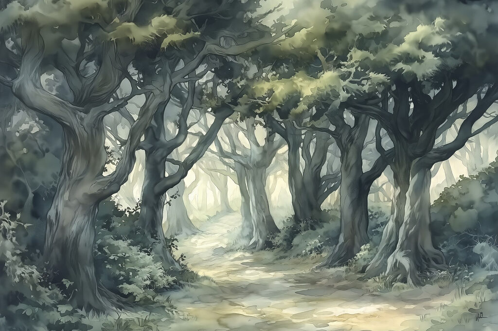 Ancient Woodland Path — full design