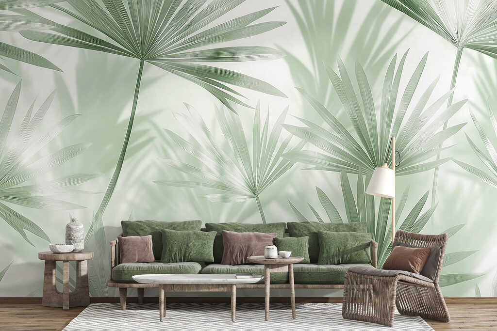 Palm Fans in Light — interior 3