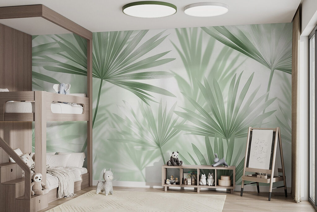 Palm Fans in Light — interior 6