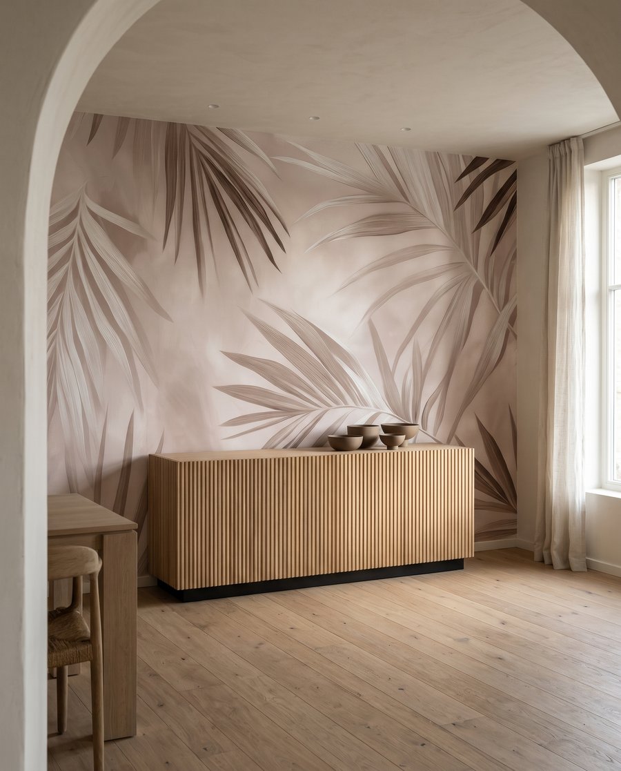 Palm Fanlight in an interior