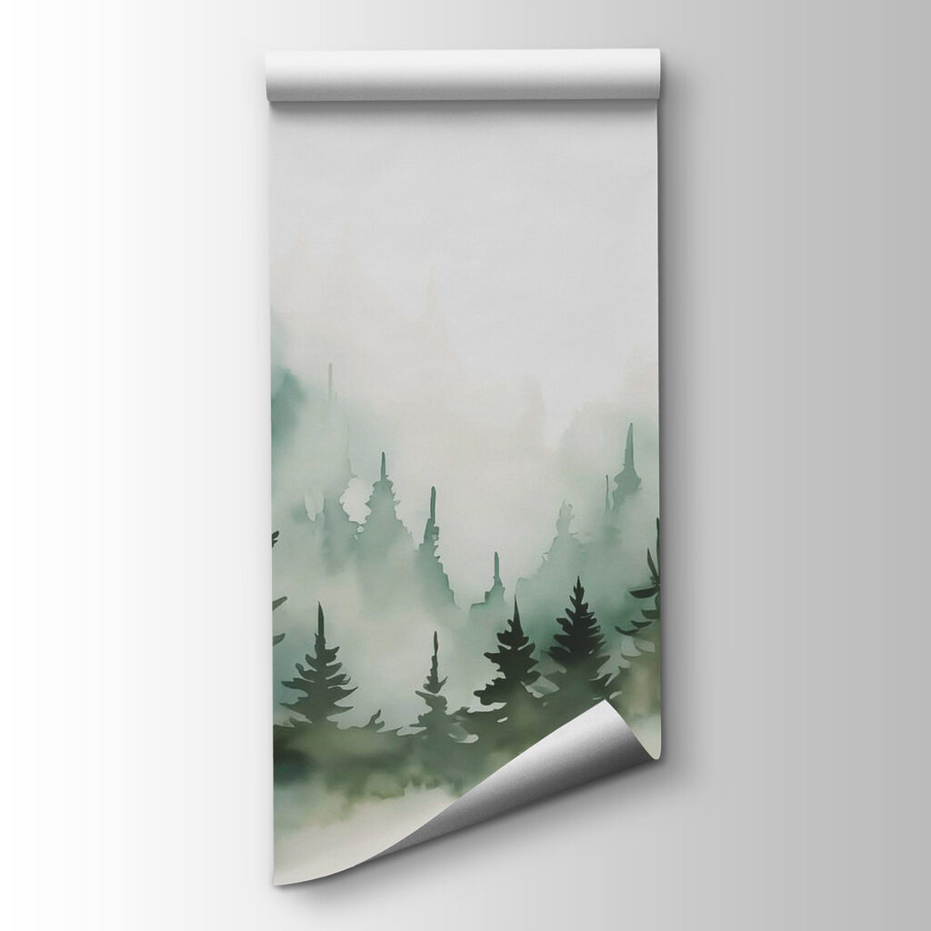 Pines in the mist — product view