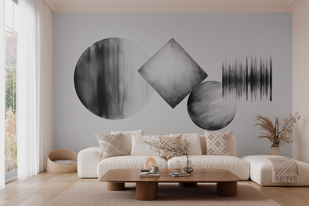 Circles and a diamond — interior 1