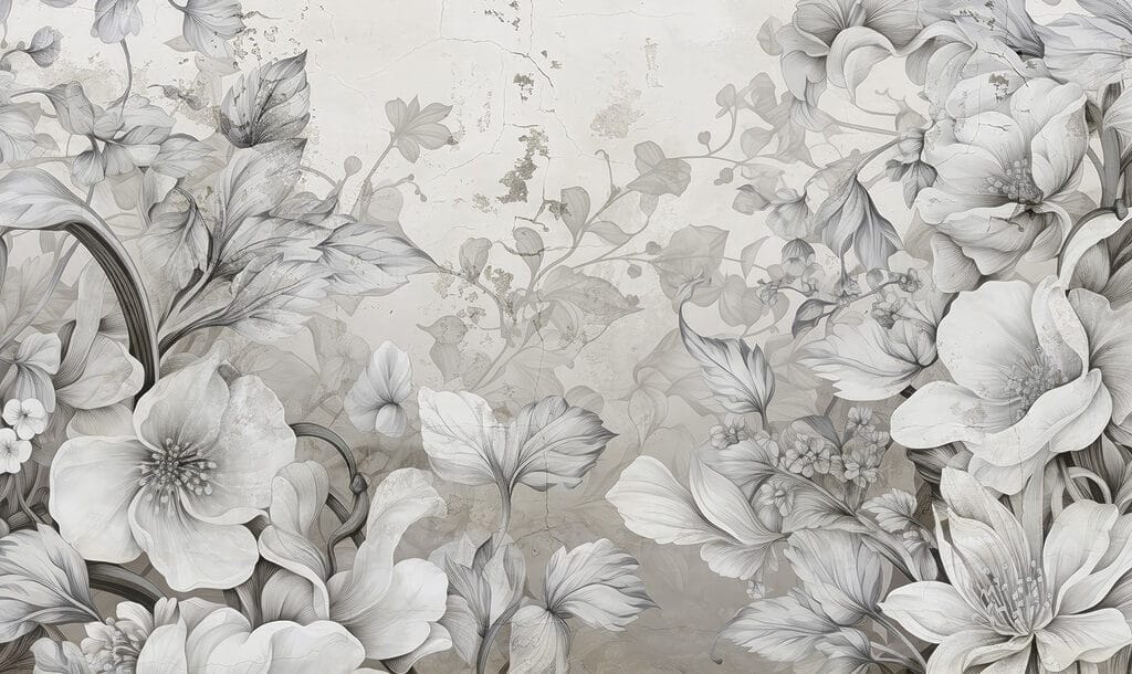 Botanical Garden Etching — full design
