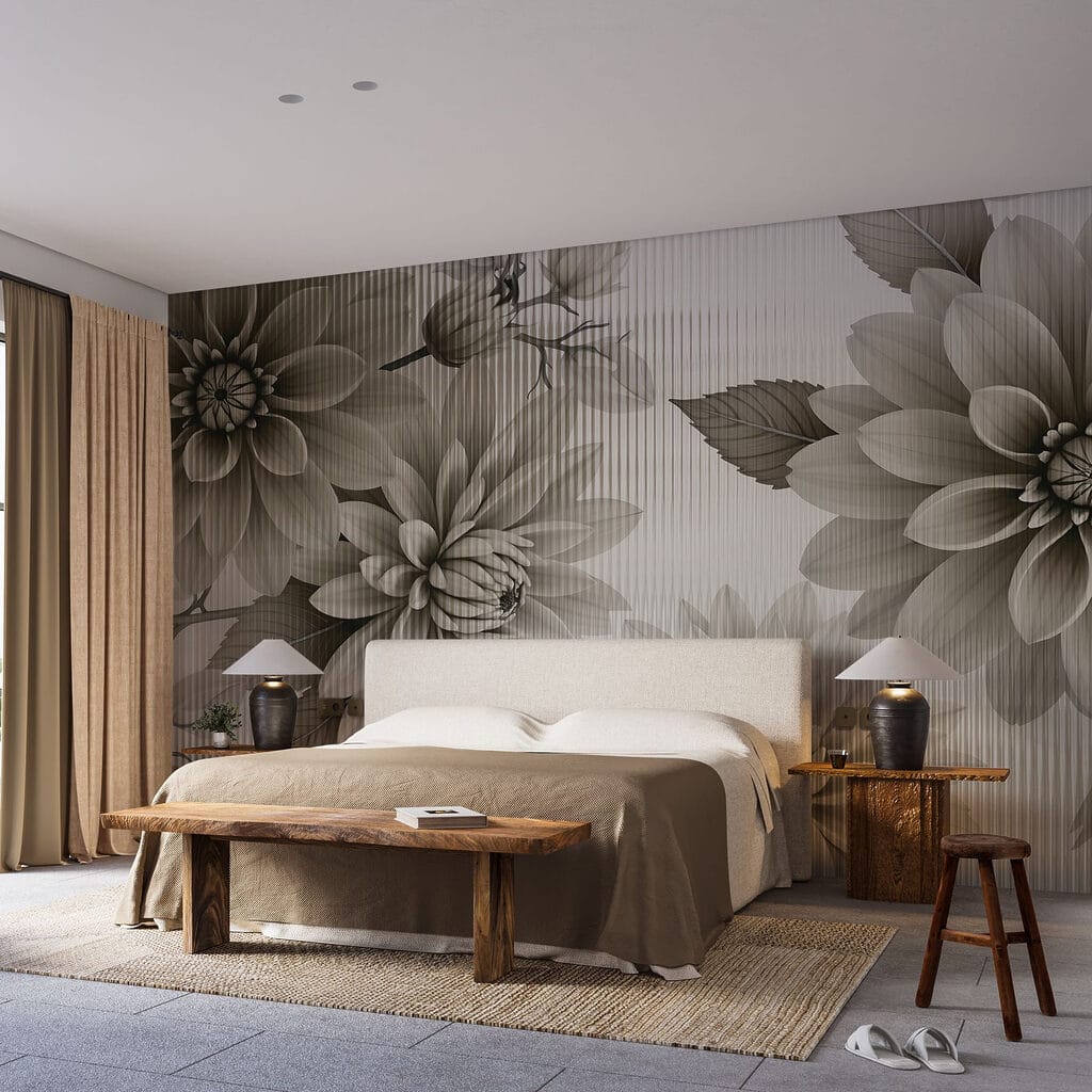 Dahlias in Fine Lines — interior 1