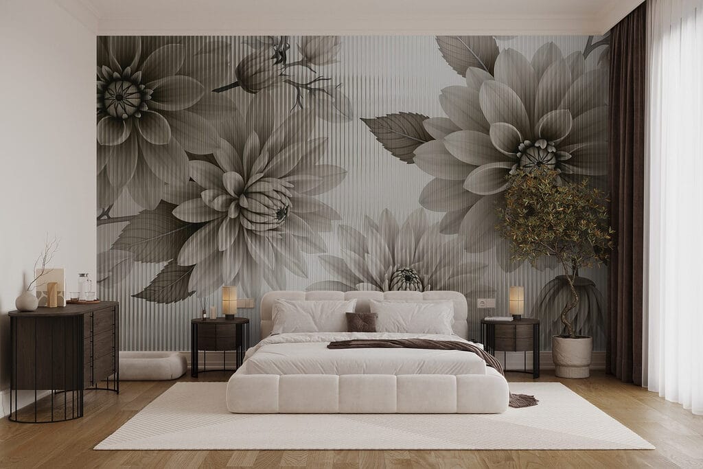 Dahlias in Fine Lines — interior 2