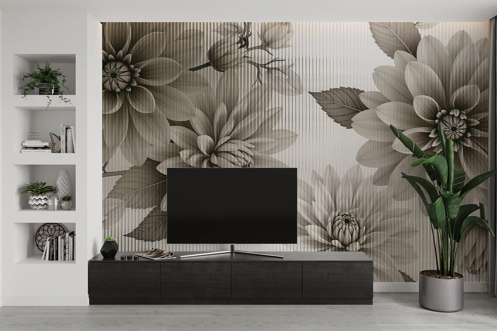 Dahlias in Fine Lines — interior 3