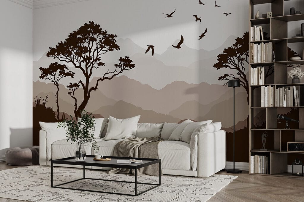 Birds Across the Hills in an interior