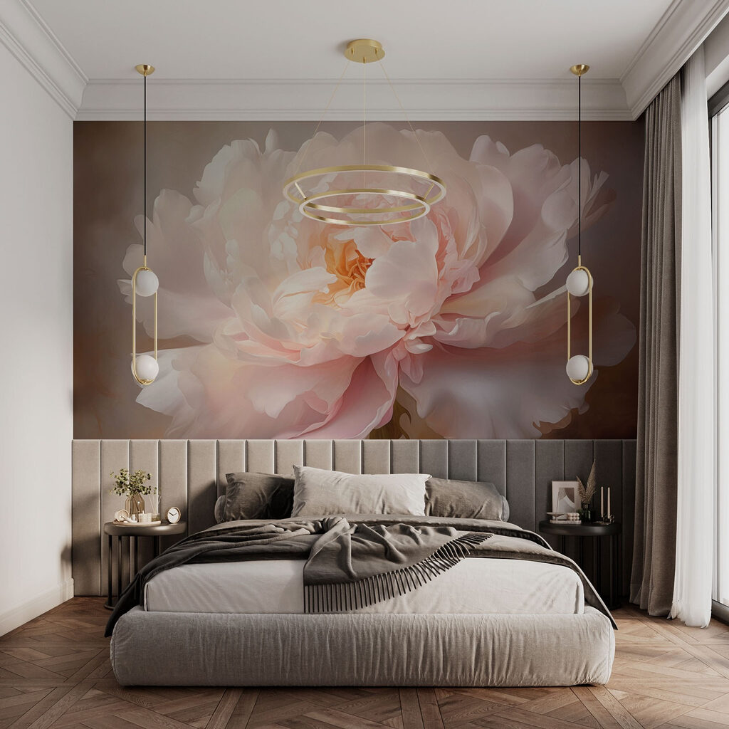 Peony in Bloom in an interior