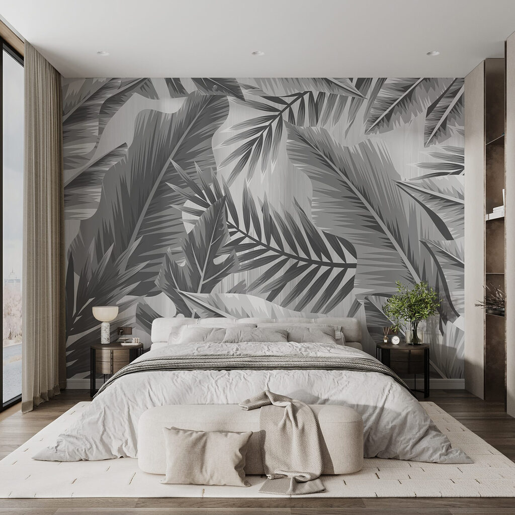 Tropical Leaves in Graphite in an interior