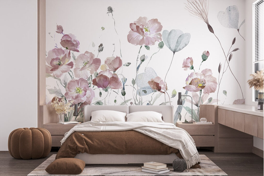 Wildflowers on white — interior 1