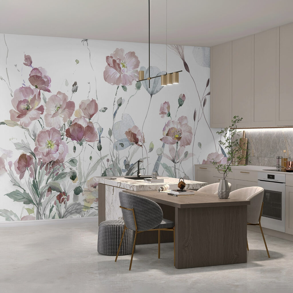 Wildflowers on white — interior 2