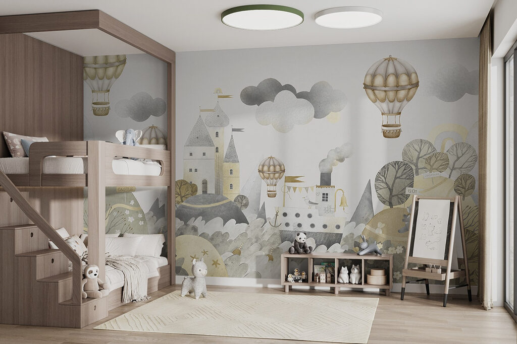 Fairytale castle and balloons — interior 1