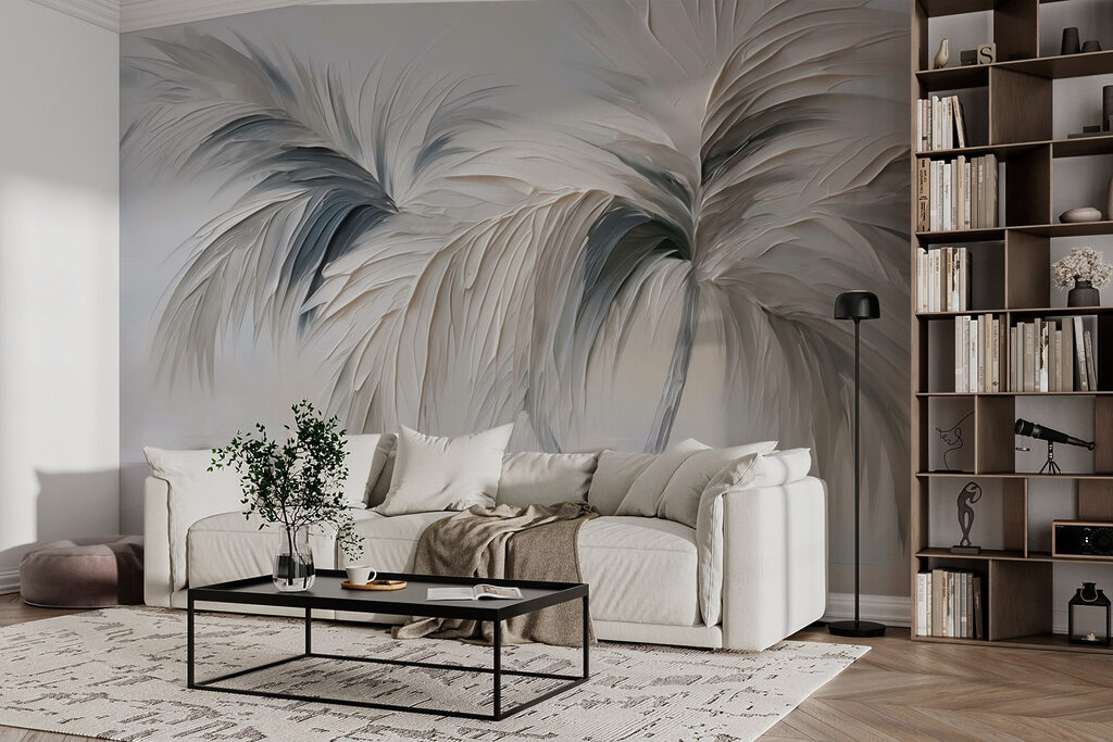 Two palms in relief — interior 2