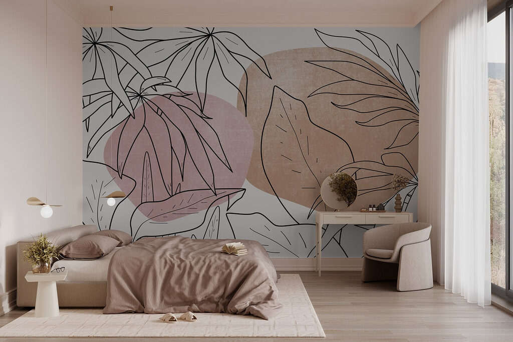 Leaf outlines on circles — interior 1