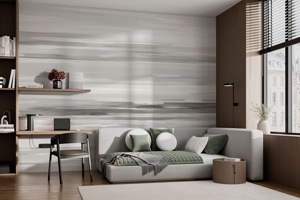 Horizon in Brushstrokes in an interior