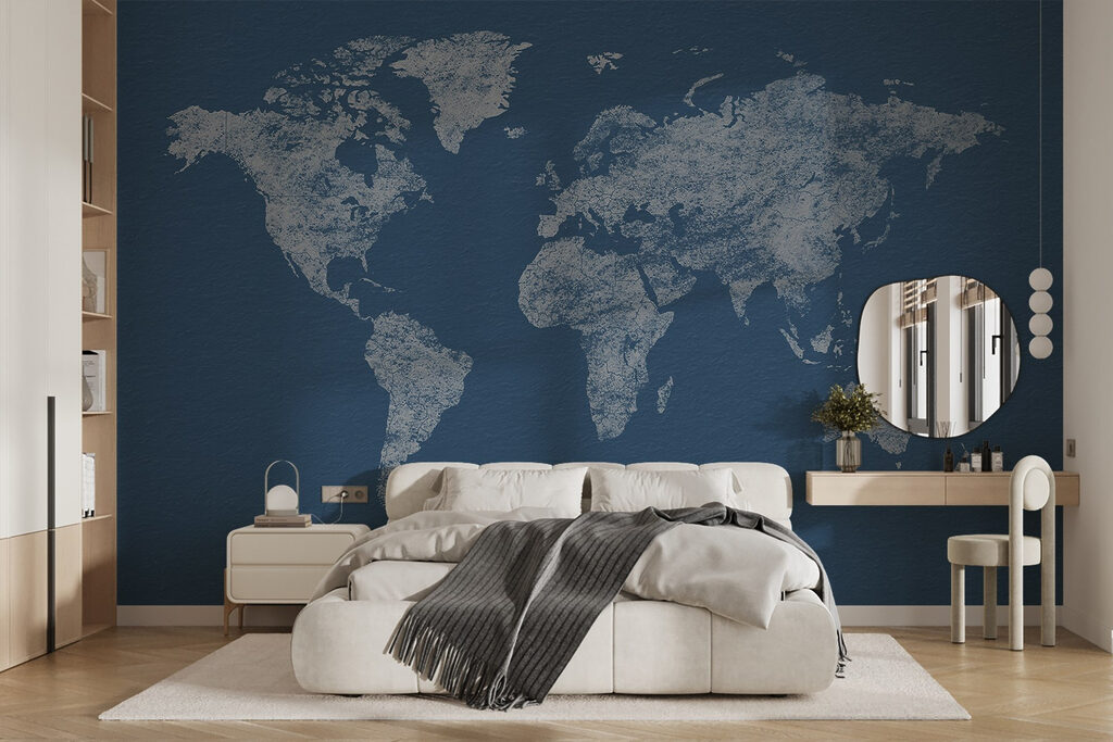 World Map Etching — interior 1