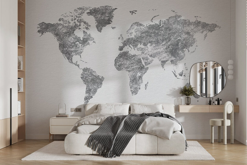 World Map Etching — interior 1