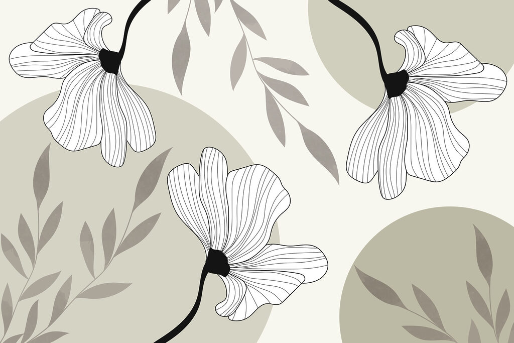 Flowers and Organic Shapes — full design