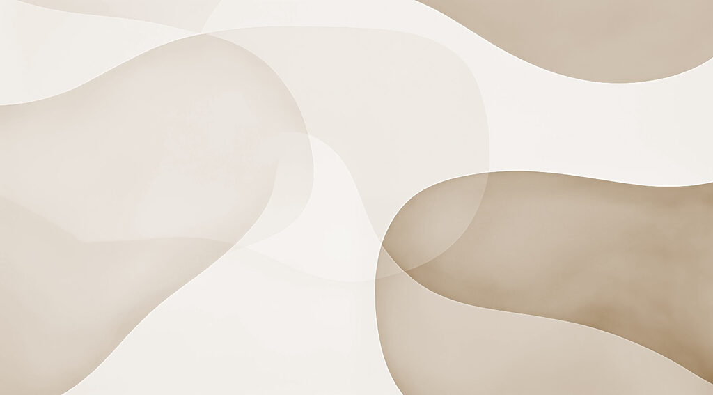 Soft sand-coloured shapes — full design