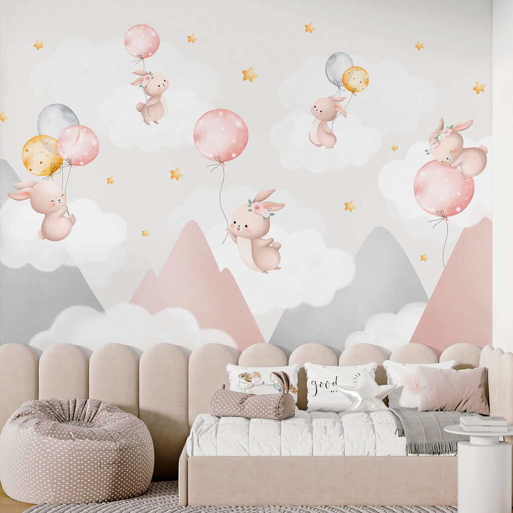 Bunny Balloon Ride in an interior