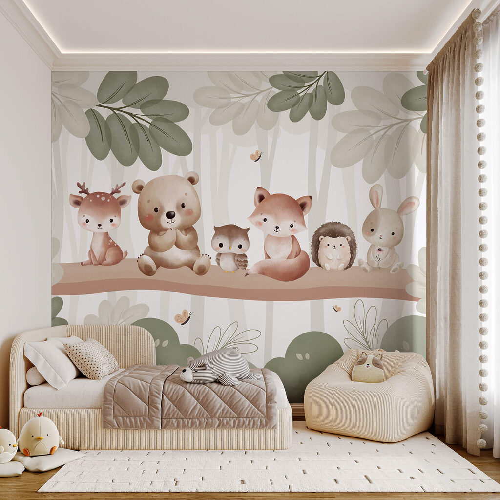 Woodland Friends in an interior
