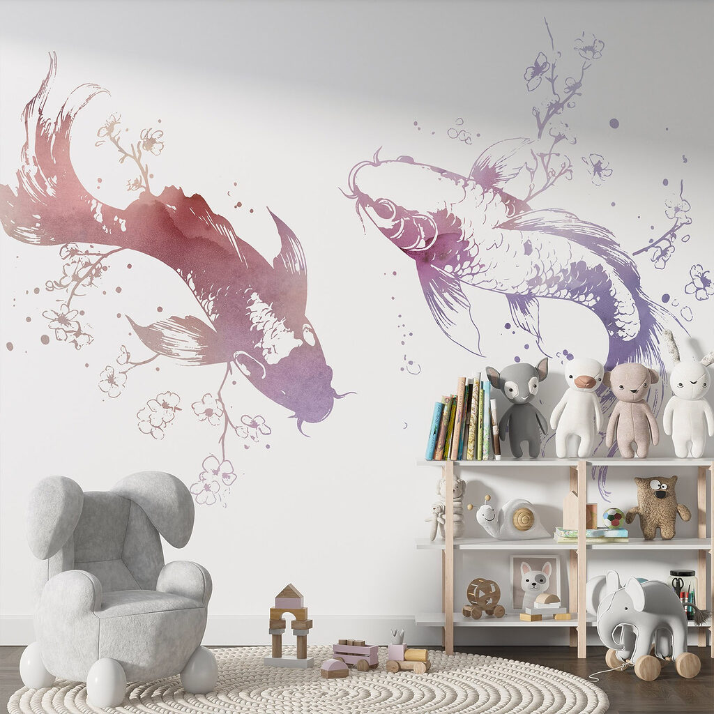 Koi in Floral Ink — interior 3