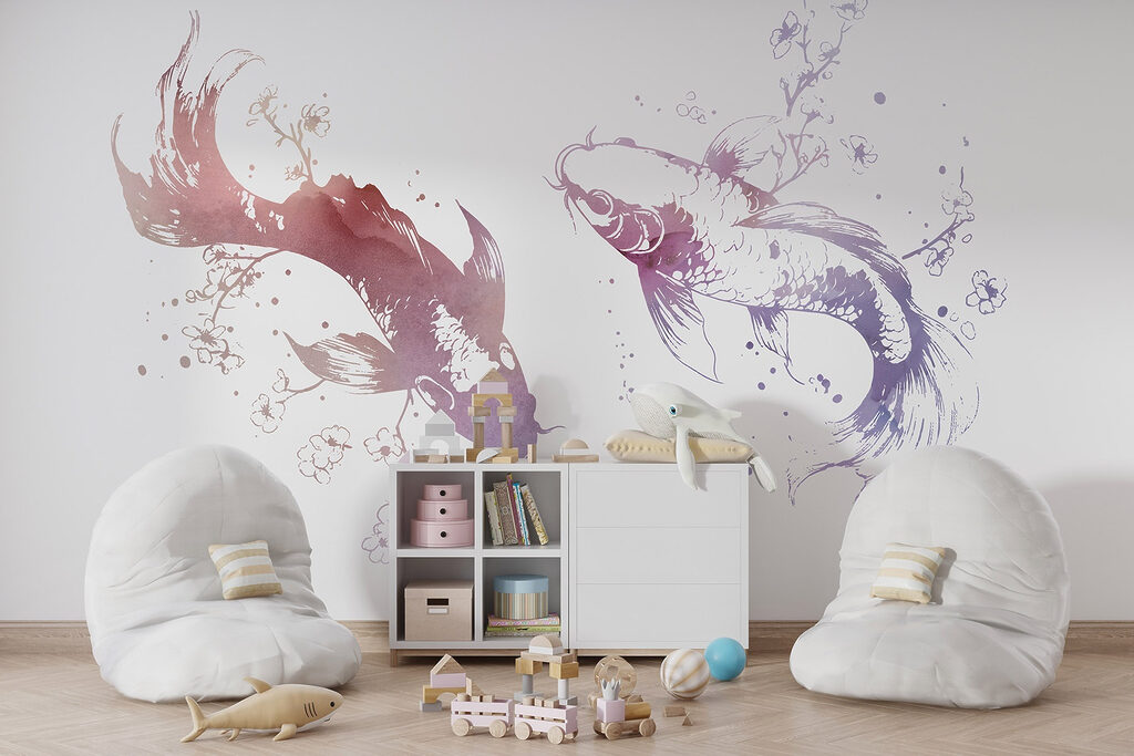 Koi in Floral Ink — interior 4
