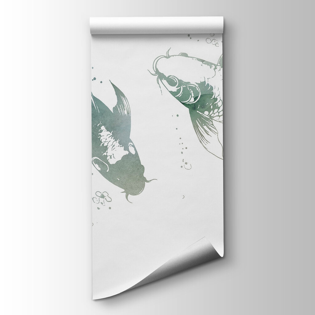 Koi in Floral Ink — product view