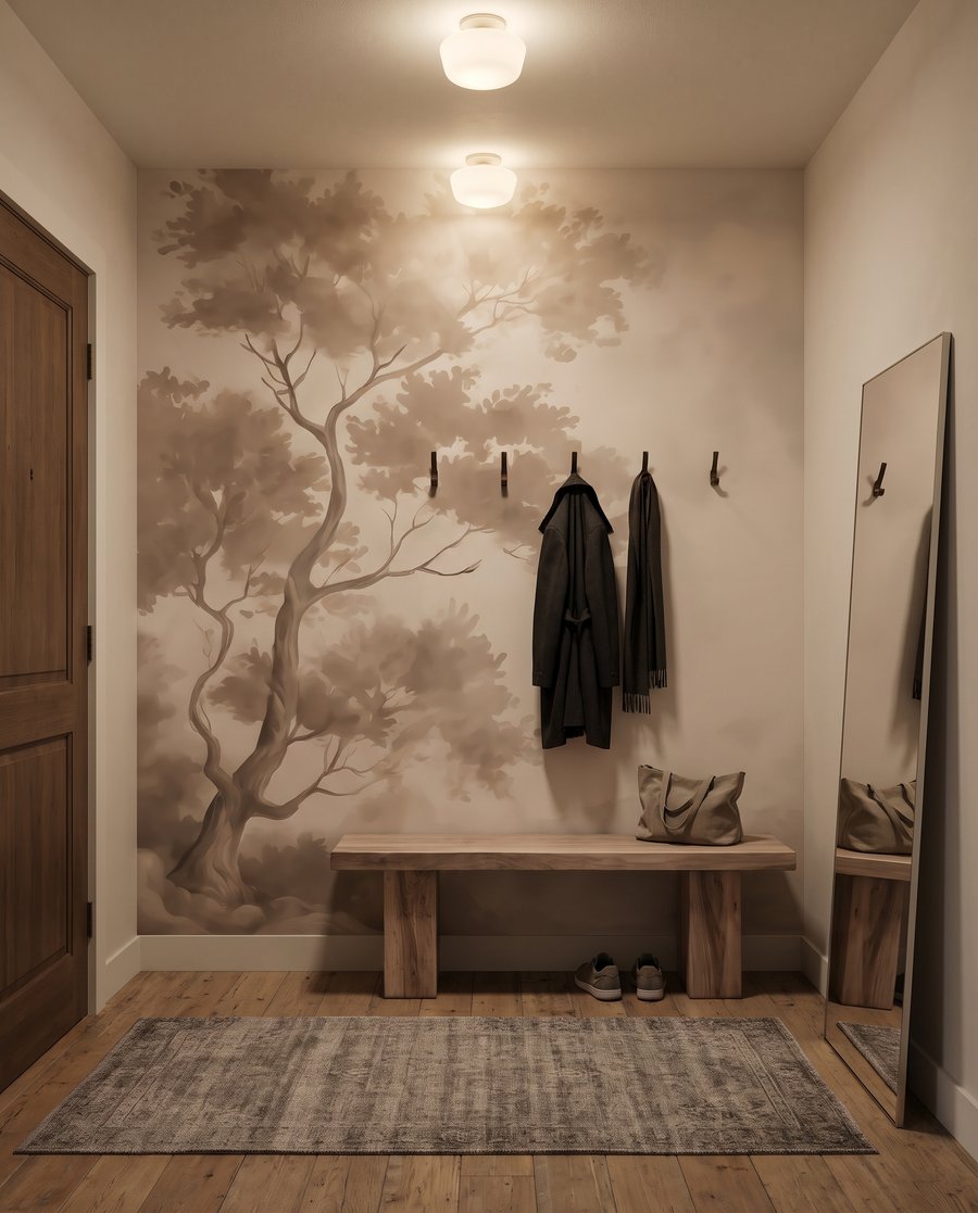 Tree in misty light — interior 5