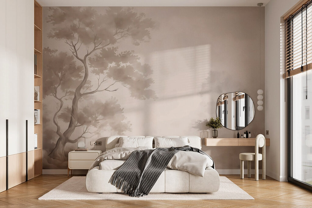 Tree in the Haze in an interior
