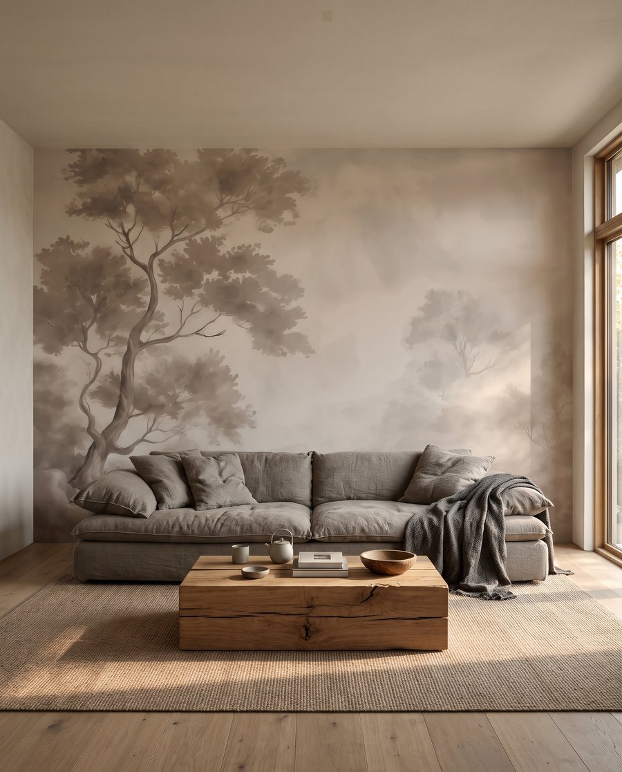 Tree in the Haze in an interior
