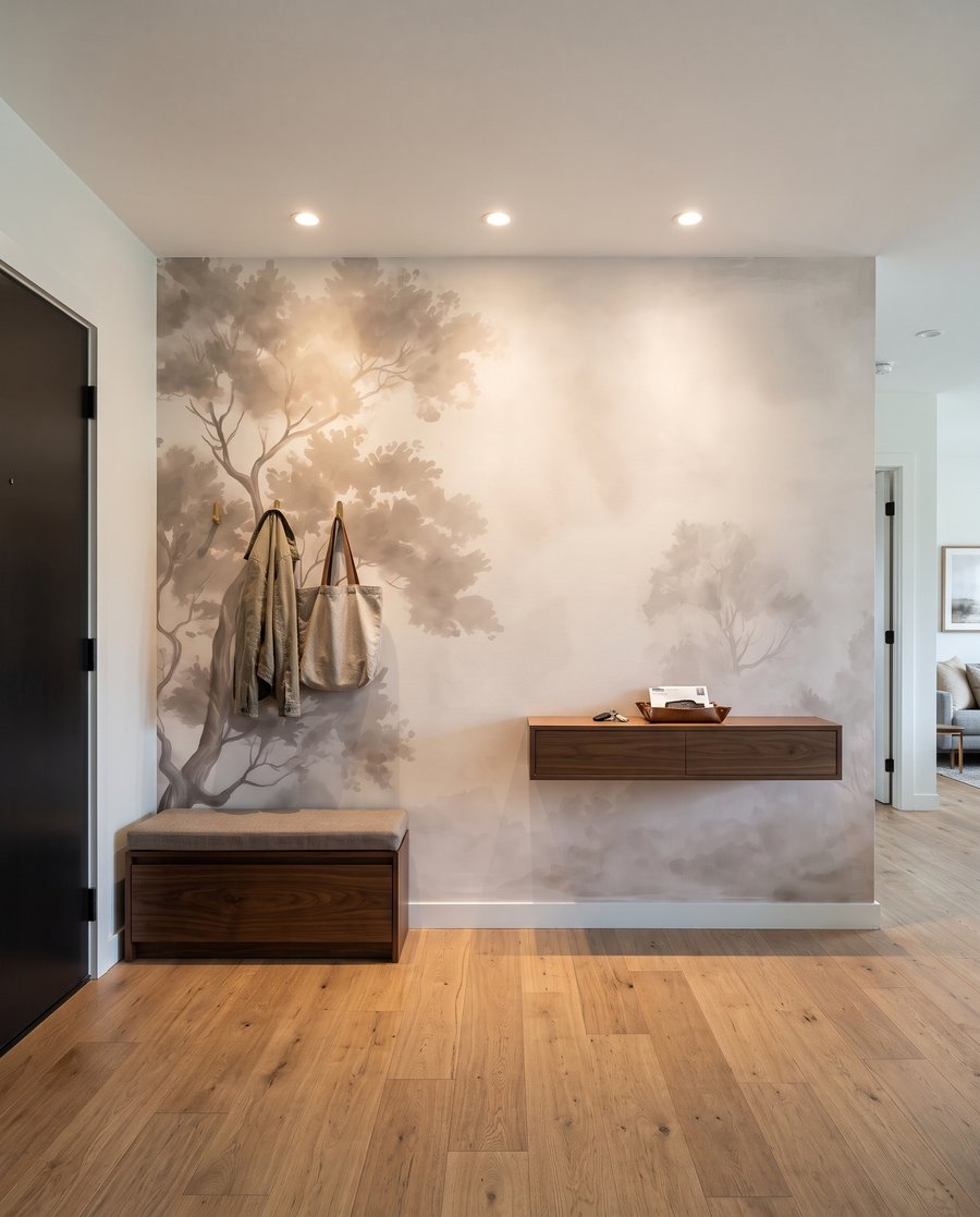 Tree in the Haze in an interior