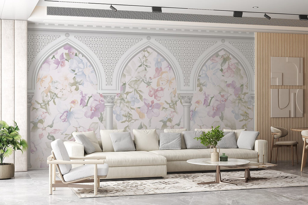 Blossom behind three arches — interior 3