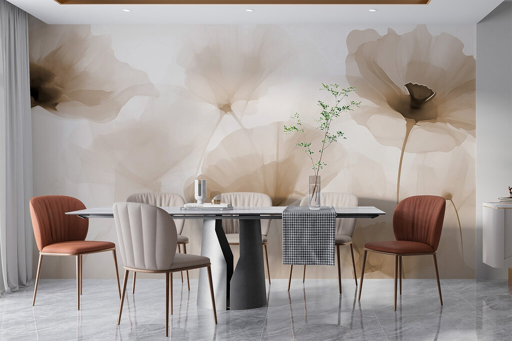 Beige flowers, dark hearts — interior 3