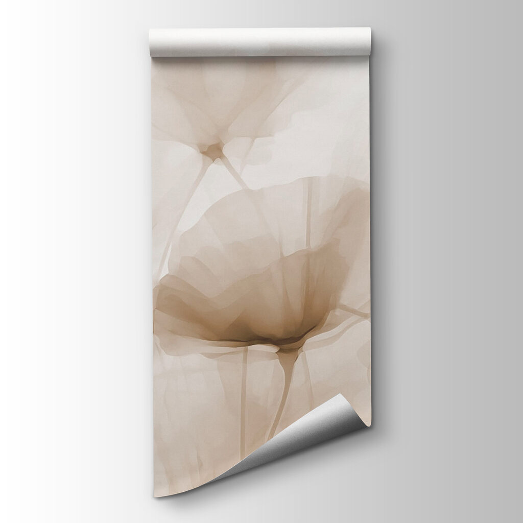 Beige flowers, dark hearts — product view
