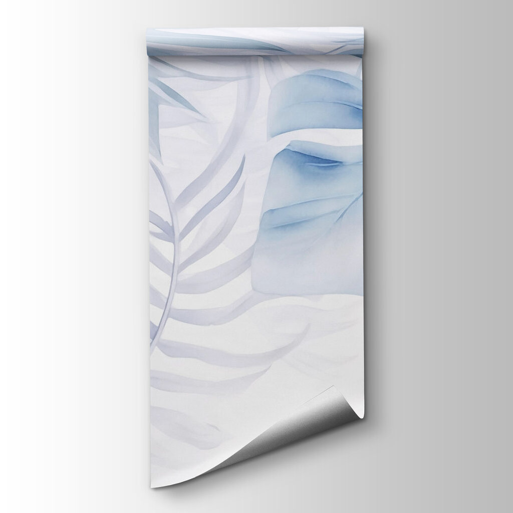 Blue leaves in light — product view