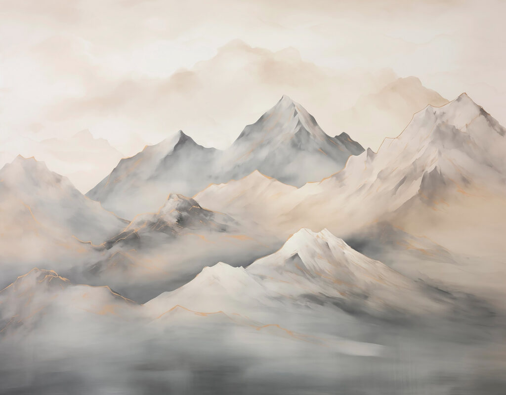 Peaks Above Clouds — full design