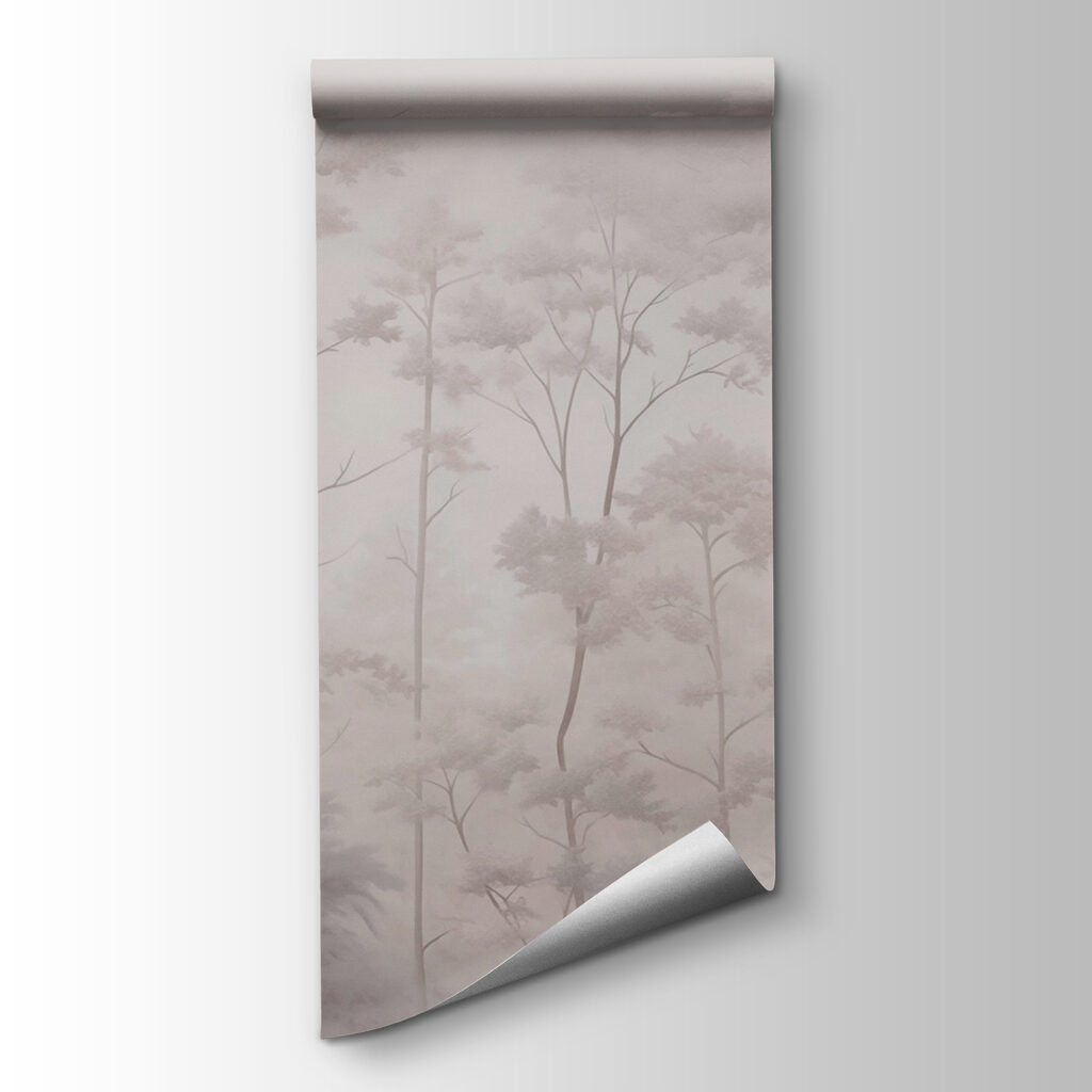 Slender trees in haze — product view