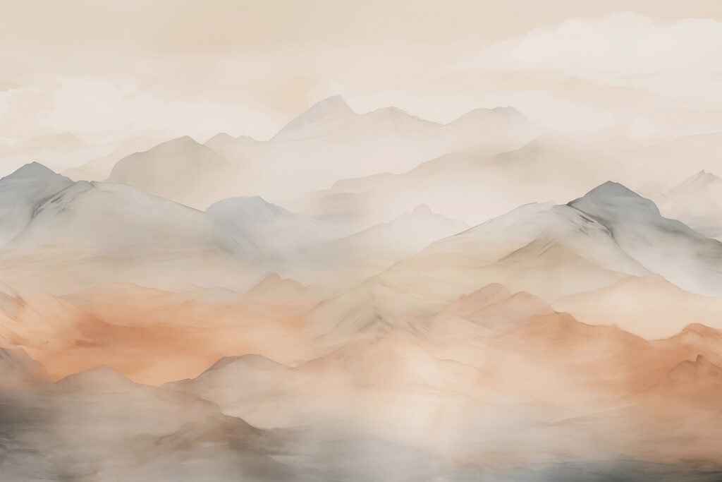 Mountains in Morning Light — full design