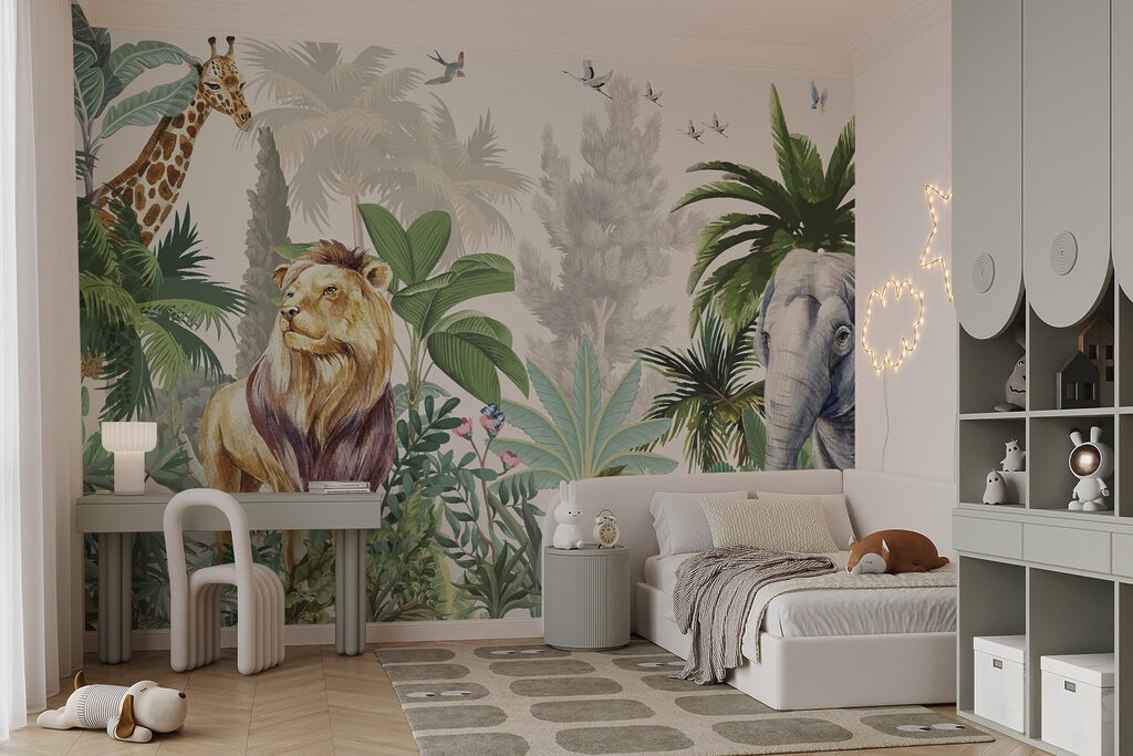 Lion among misty trees — interior 2