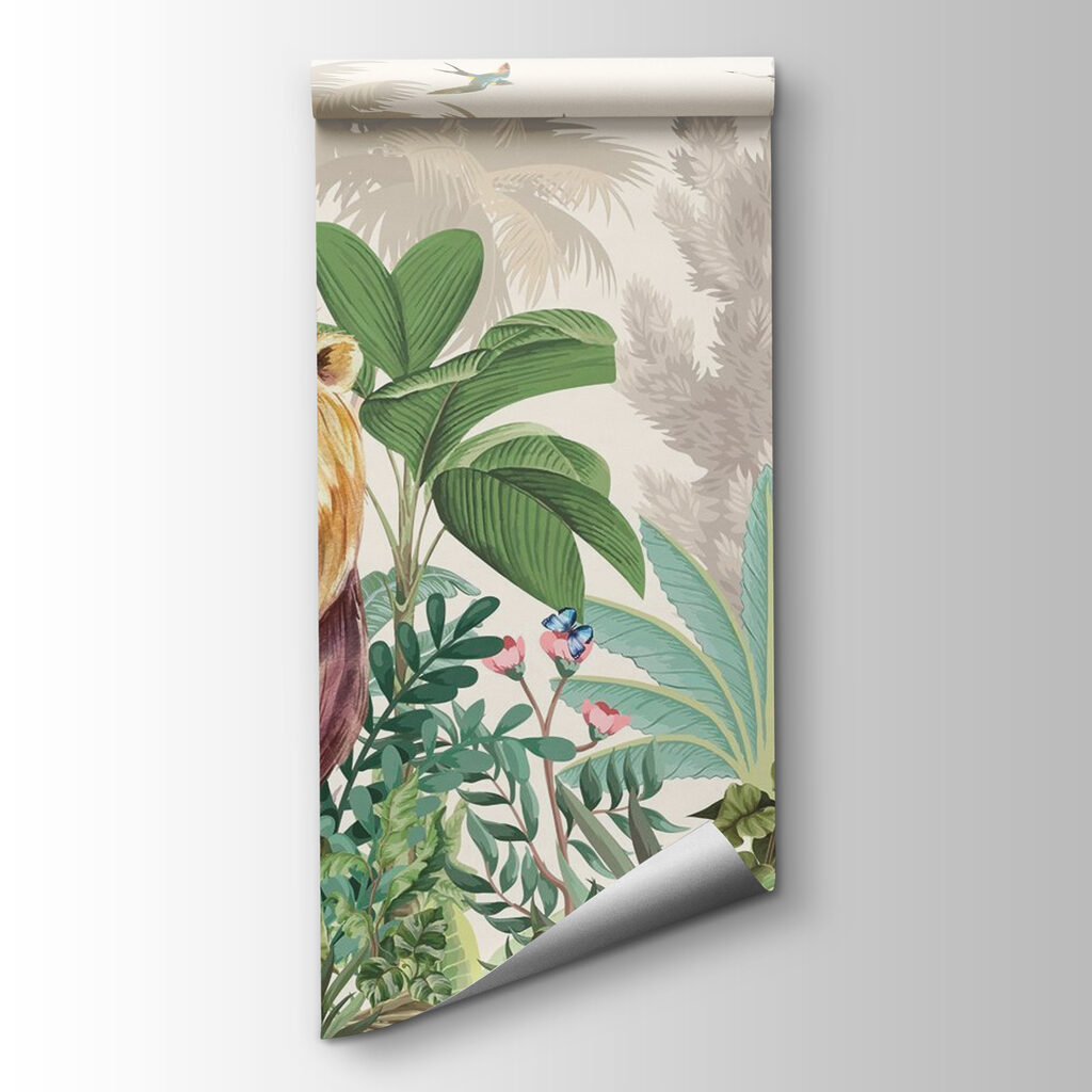 Lion among misty trees — product view