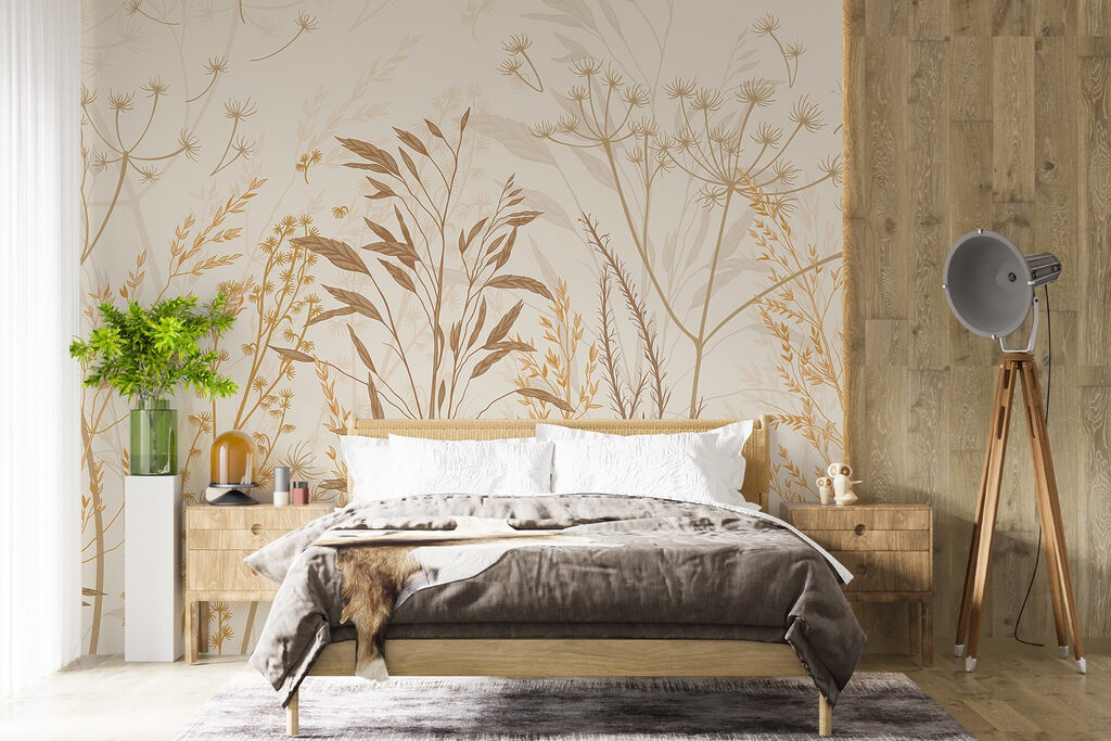Plants in line art — interior 1