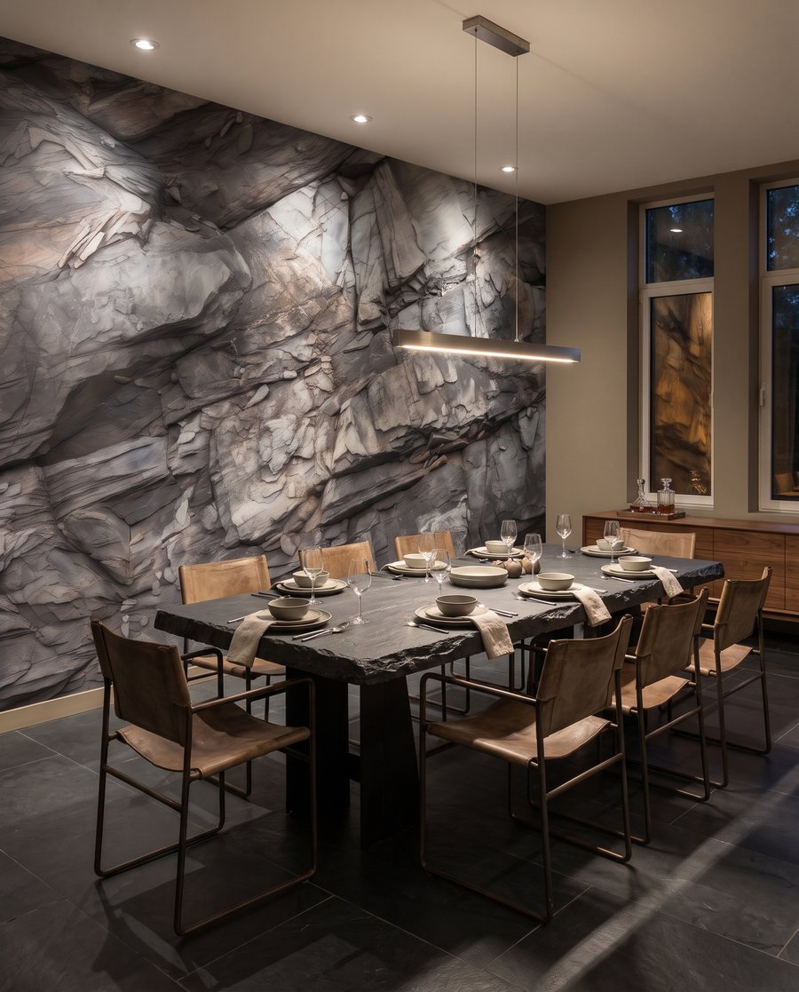 Layered Stone in an interior