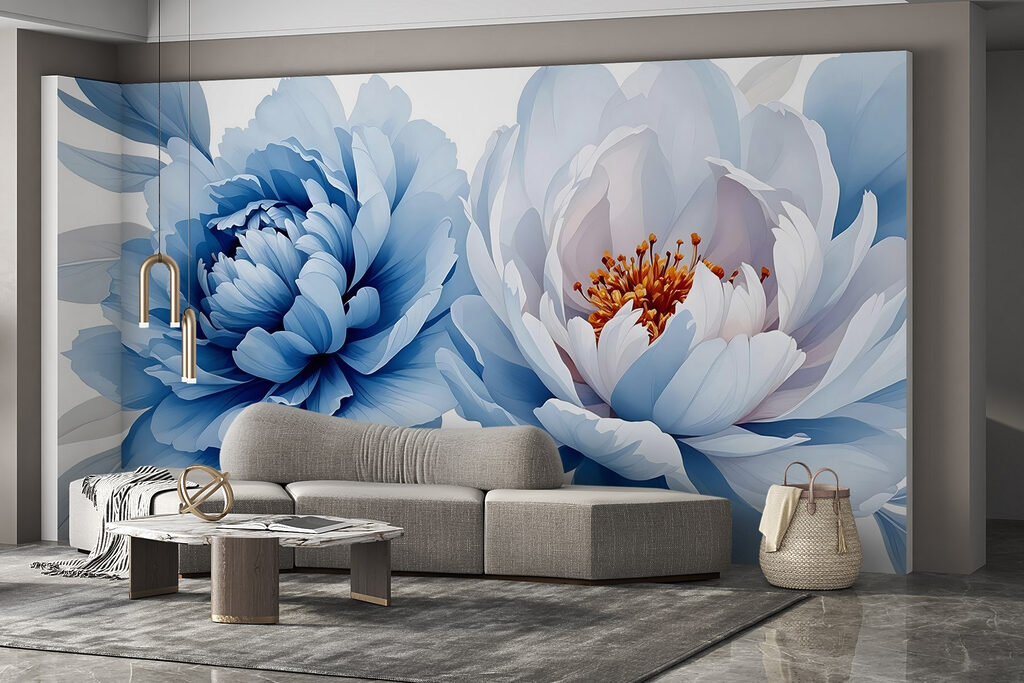Two open flowers — interior 2
