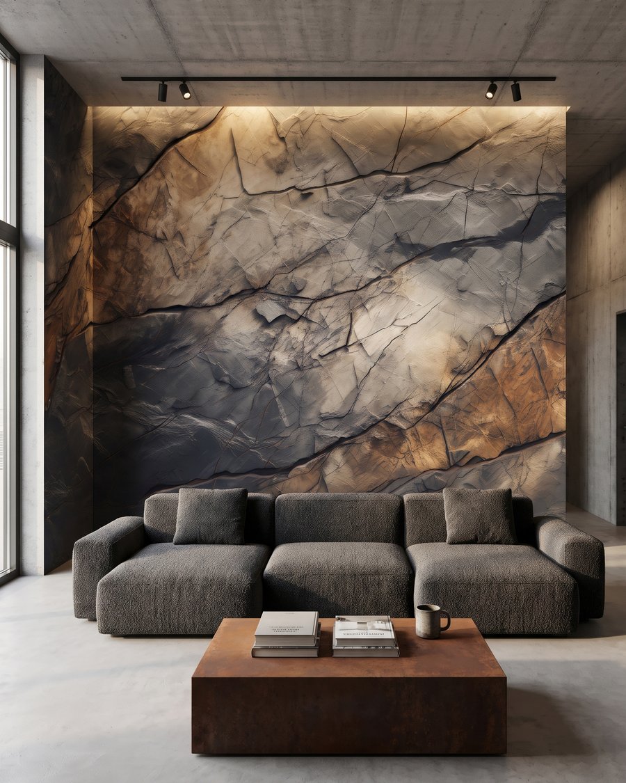 Ancient Rock Layers in an interior