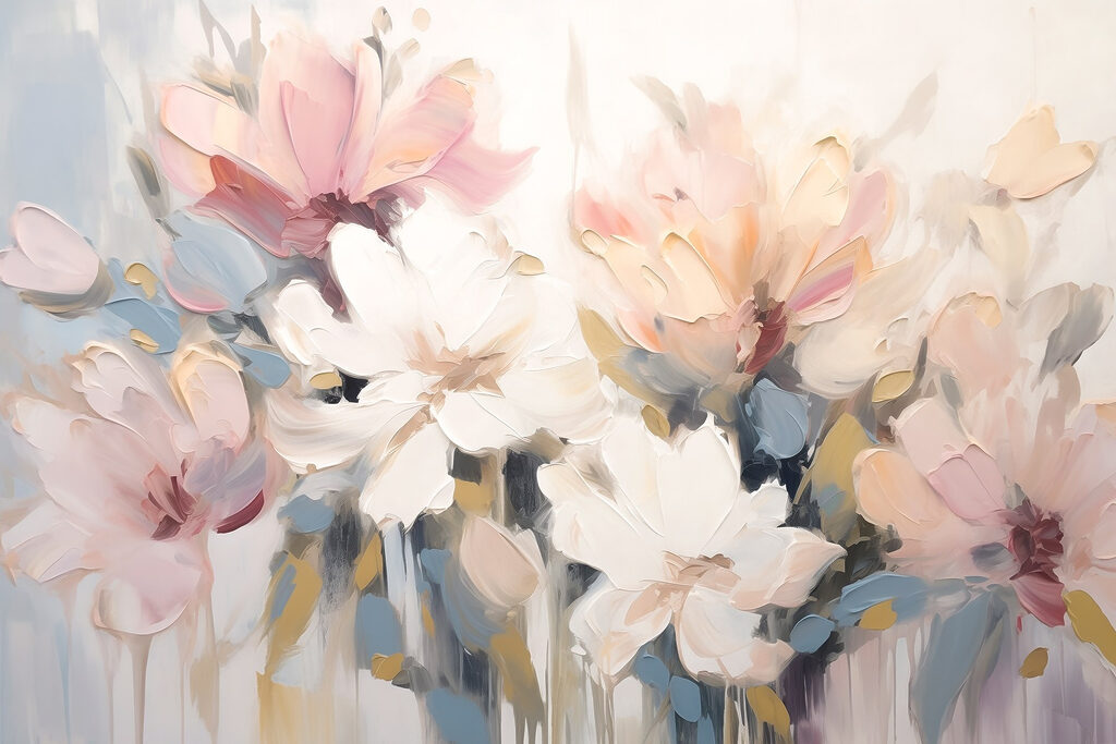 Sunlit Flower Painting — full design