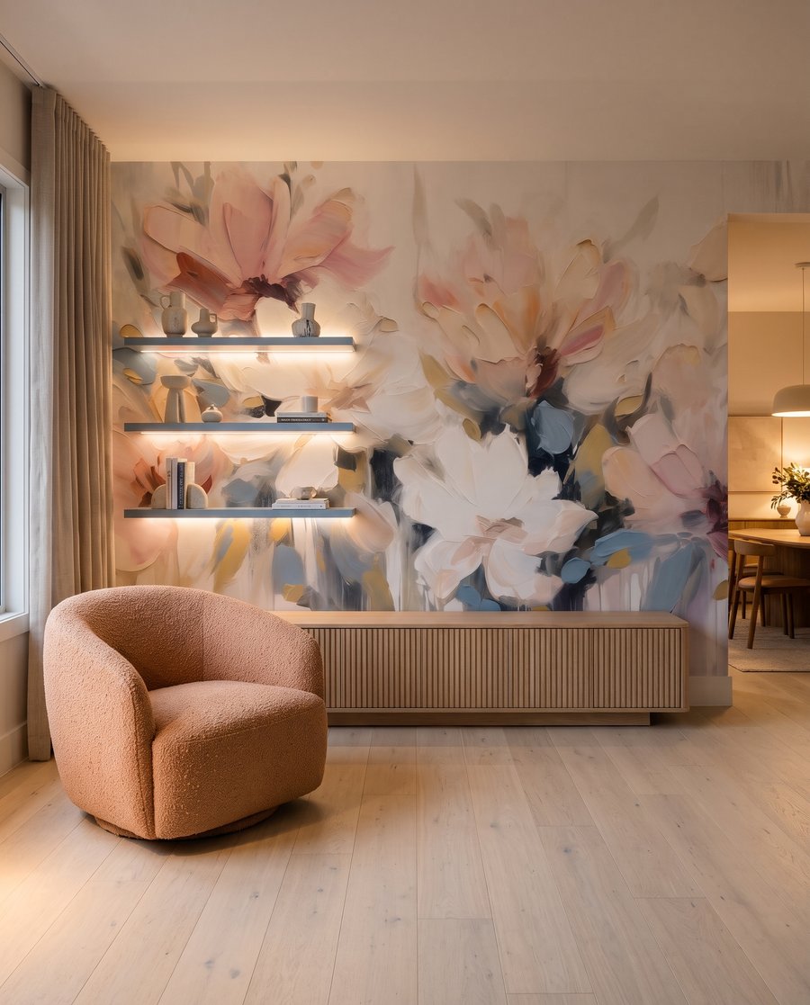 Sunlit Flower Painting — interior 5